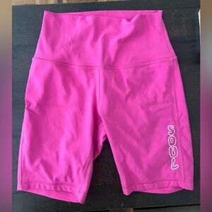 Pink Lululemon SoulCycle Biker Shorts